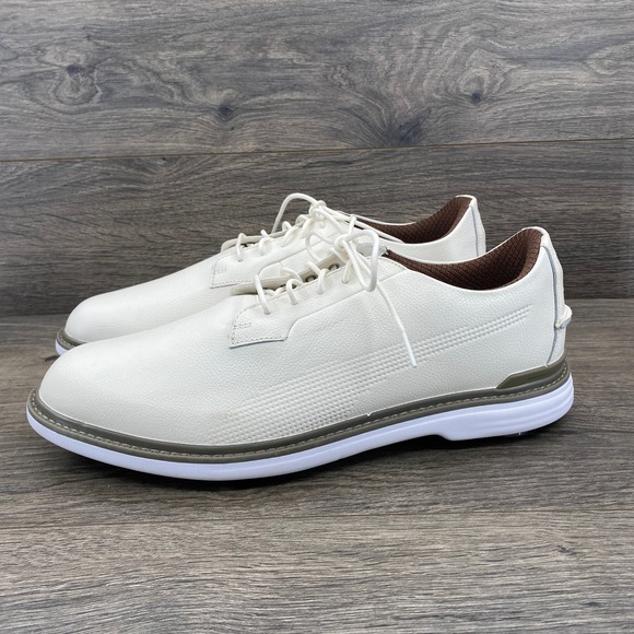 Puma Other - Puma RealTree Mens Spikeless Golf Shoes White Leather Camo 311283-01 Size 13